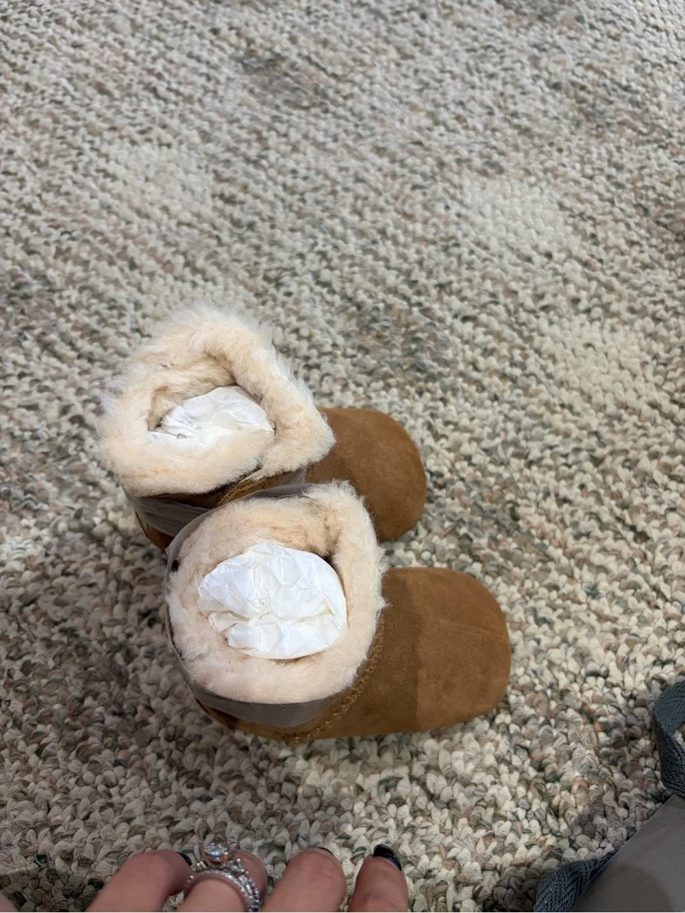 UGG Kids Chestnut Suede Bow boots